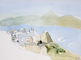 Milos - Plaka, Aquarell, 50 x 60 cm, 2005